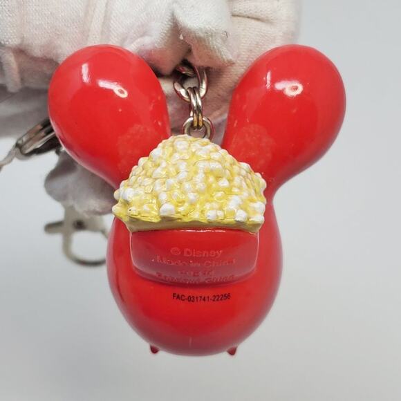 Disney Parks Mickey Mouse Res Balloon Popcorn Bucket Keychain NWT - Picture 8 of 14